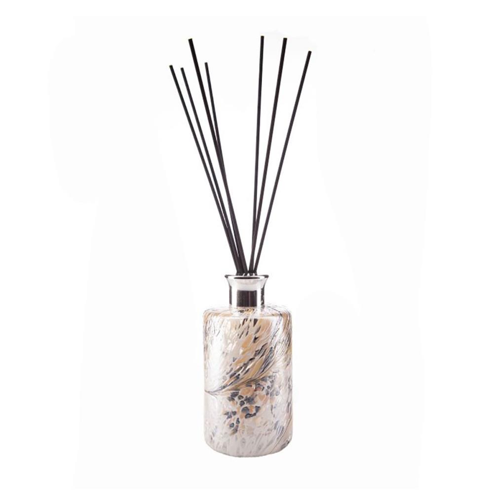 Amelia Art Glass White, Nude And Gold Tall Cylinder Reed Diffuser £18.89